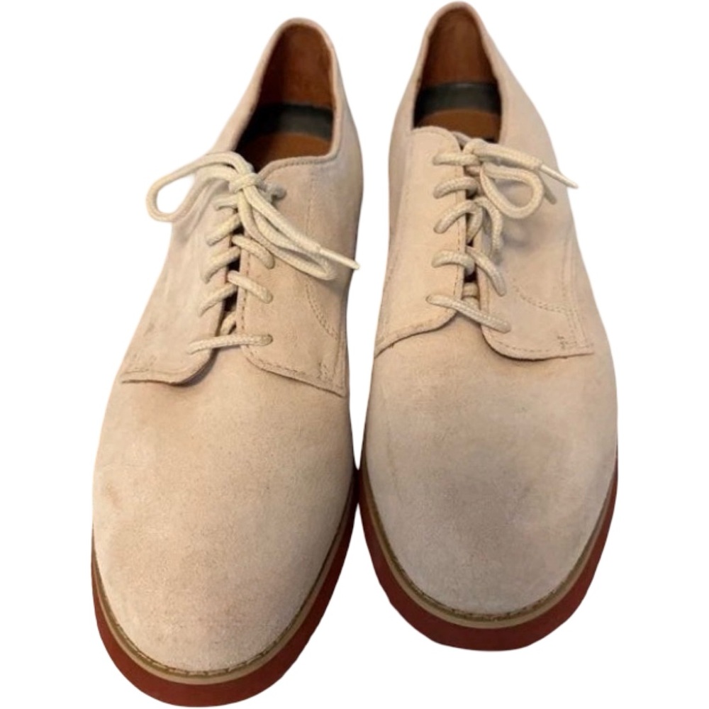 Nunn Bush Beige Suede Derby Oxfords - Picture 6 of 6